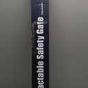 Retractable Safety Baby Gate or Mesh Dog Gate,Durable Portable Mesh Retractable Gate,Easy to Use for Stairs, Doorways, Hallways, Indoor, Outdoor, 33.5" Tall, Up to 45" Wide, Black