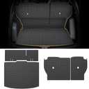 Cargo Mat & Backrest Mat Compatible with 2023 2024 2025 Honda CRV CR-V - Leather Trunk Liner Back Seat Cover Protector - All Weather Protection PU Leather Cargo Liner and Backrest Mat CRV Accessories