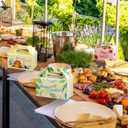 Gilprop 48 Pcs Happy Sukkot Gift Boxes Happy Sukkot Party Bulk Treat Boxes for Candy Cookies Snacks 6" x 4" x 4" Easy to Assemble Gabled Boxes for Jewish Festival Holiday Party Favor