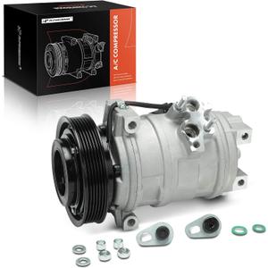 A-Premium A/C Compressor with Clutch Compatible with Chrysler Pacifica 3.5L 2004-2006, 10S17C Style, 6 Grooves
