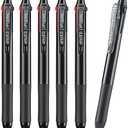 Aozora Erasable Pens Multicolor Click Fine Point 0.5mm 3color Pen in One Retractable Multi Color Erasable Gel Pens for Completing Sudoku and Crossword Puzzles 5 Pack