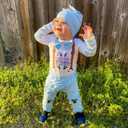 HINTINA Baby Boy First Easter Outfits Bodysuit Pants Clothes Set 3-6 Months