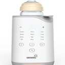 GROWNSY Bottle Warmer, 2025 Fast Baby Bottle Warmer for Breastmilk & Formula, Smart Temperature Control, with Timer, Thaw, Food Heater, Night Light, Calentador De Biberones for All Bottles
