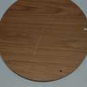 Round Pedestal End Table - 3-Tier Oval Accent Table for Small Spaces, Rustic Wood and Metal Couch Side Table, Nightstand for Bedroom or End Table Living Room, Easy to Assemble, Rustic Walnut