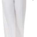 Women Wrinkle-Free Flowy Office Dress Pants Slacks Breathable Workout Casual Wide Leg Stretchy High Waist Business Trousers, XLarge