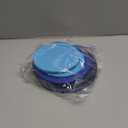 Replacement Lids for Pyrex Containers Round Glass Food Plastic - (2) 2-Cup Light Blue, (2) 4-Cup Blue, (2) 7-Cup Navy - BPA-Free, Dishwasher & Microwave Safe
