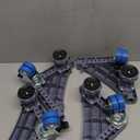 YOOGAA Mini Fridge Stand Adjustable Furniture Mover Mobile Roller Base for Washing Machine, Dryer, Refrigerator, Laundry Pedestal with 4 Strong Feet & Twin Wheels (4 Stronge Feet with Casters)