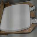 Mayfair Cassel Slow Close Toilet Seat, Non Slip Premium Wood Seat, Easy Install, Made in USA, Elongated, White