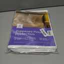 Ultra Soft Pillow Protectors with Zipper Queen Size - Set of 4 Breathable Pillow Covers - 100% Protection Against Stains, Dust & Dirt - Machine Washable (White)