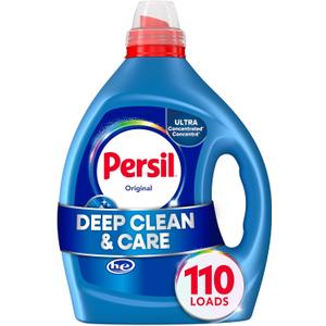 Persil Original Everyday Clean Liquid Laundry Detergent, 82.5 Fl Oz, 110 Loads, Ultra Concentrated, Deep Clean & Care for Colors & Whites, Laundry Soap for All Water Temperatures, HE Safe