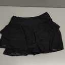 Women's Waistband Layered Swimdress Ruffle Swim Skirt Swimsuit Bottom (Large, Black)