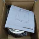 Amazon Basics Electric Kettle with Glass Carafe for Tea and Coffee, Fast Boiling, Auto Shut-Off, Boil-Dry Protection, Temperature Control, Removable Filter, 1 Liter, 1500W, BPA-Free