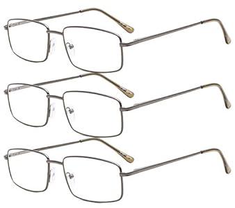 Eyekepper Reading Glasses Fashion Reading Eyeglasses Men Women (Grey, 2.75)