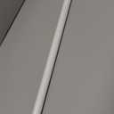 Tension Curtain Rod, 36-54" Adjustable Length, Classic Finial, White (36-54", White)