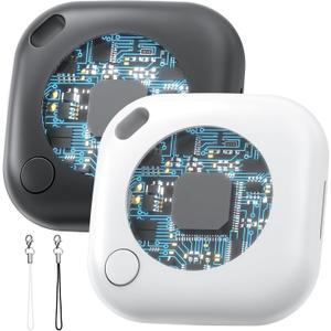 2 Packs Tracker Tags Compatible with Apple Find My (iOS Only), Bluetooth Tracker, Smart Keys Finder and Item Locator with Waterproof Case for Wallet Luggage Backpack