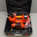 Electric Car Jack Kit 5 Ton 12V Floor Jack with Impact Wrench and Tire Inflator Pump Portable Hydraulic Car Jack for SUV Sedans Tire Change with LED Light, Lifting Height 6 to 17.7 Inch