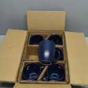 AmorArc 16oz Coffee Mugs Set of 6, Large Ceramic Coffee Mugs for Men, Women, Dad, Mom, Modern Coffee Mugs With Handle For Tea,Latte,Cappuccino,Cocoa. Dishwasher&Microwave Safe, Matte Blue