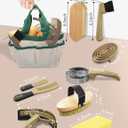 Professional 10 Pieces Horse Grooming Kit with Tote Bag, Horse Brush & Curry Comb Set for Effective Grooming and Bathing, Equine Coat Care Tack Room Supplies, Horse Gifts for Girls