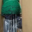 Temporary Fence with Posts, 4‘x50‘ Animal Barrier Dog Portable Fencing with Fiberglass Stake Windbreak Rope, Safety Snow Plastic Netting Roll for Garden Backyard Outdoor Protect