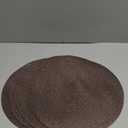 FunWheat Round Braided Placemats Set of 4 Table Mats for Dining Tables Woven Washable Non-Slip Place mats 15inch (Brown, 4pcs)