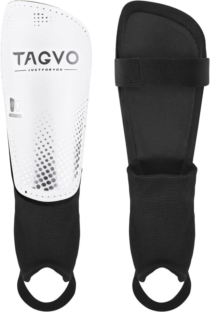 Soccer Shin Guards for Kids Youth Adults, Protective Soccer Equipment for Boys Girls Men, Soccer Shin Pads for Kids (Large)