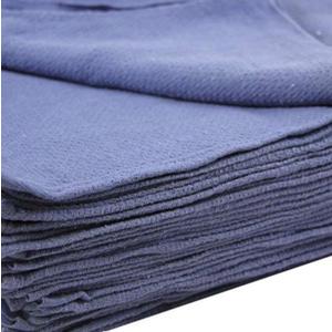 Huck Towels Blue-Commercial -50 Piece Pack -16"x 24"- New 100% Cotton Super Absorbent-Low Lint