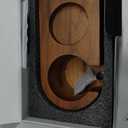 KNODOS Espresso Tamping Station 54mm For Breville Espresso Machine Accessories,Rosewood Portafilter Holder Tamping Mat Espresso Coffee Equipment
