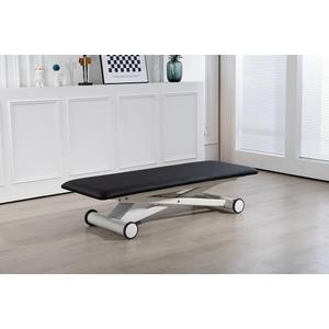 Adjustable Hi-Lo Power Exam Treatment Table with Open Base, Electric Height Adjustment (Black)