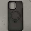 CASEKOO Patented 360 Spin Magnetic Stand for iPhone 14 Pro Max Case [Military Drop Protection] [Non-Slip Edge] [Compatible with MagSafe] Matte Shockproof Slim for 14 ProMax Case 6.7'', Black