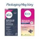 2 x VEET Sugar Wax Strips For Women's Body Hair Removal, Bikini Hair Removal Kit, Pubic, Dermatologically Tested For Body & Intimate Areas, 40ct Wax Strips with Shea Butter & 4ct Wipes (44 Count (Pack of 1))