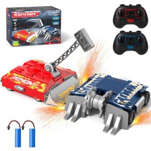 Remote Control Battle Robots, RC Fighting Robots Toys for Kids, Combat Robot STEM Toys, 4WD 2.4 GHz Remote Control Robot Set Birthday Gifts for Boys and Girls Age 5 & Up