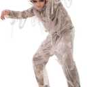 EraSpooky Halloween Mummy Costume Child Horror Fancy Dress Kids Egypt Costume, M
