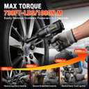 SOARFLY 1/2" Cordless Impact Wrench, 738 Ft-lbs (1000 N.m) Impact Gun