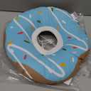 Seyezo Cat Cone Collar Soft, Adjustable Cat Recovery Collar Kitten Cones to Stop Licking, Cute Donut E Collar After Surgery, Cats Neck Pillow Elizabethan Cones of Shame (Waterproof Blue, Large)