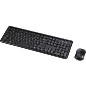 Amazon Basics 2.4GHz Wireless Computer Keyboard and Mouse Combo, Quiet and Compact US Layout (QWERTY), Black