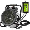 Greenhouse Heater with Digital Thermostat, Grow Tent Heaters, Overheat Protection, Fast Heating for Green House, Flower Room, Yellow-Black