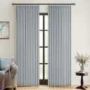MIULEE Grayish Blue Pinch Pleated 100% Blackout Linen Curtains 102 Inch Length 2 Panels Set, Black Out Memory Trained Pleat Curtains Light Blocking Room Darkening Drapes for Bedroom Living Room Window