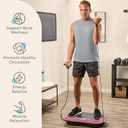 Lifepro Waver Vibration Plate Exercise Machine High-Intensity Vibration Plate for Lymphatic Drainage Full-Body Workout Vibrating Platform with Loop Bands Fitness Equipment for Strength & Toning
