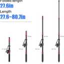 FreeSea Tripod Extension Arm & Boom Arm: 27.6-80.7" Aluminum Alloy Heavy Duty w/ 4.4lbs Load, 90° Tilt & Extendable Tail for C Stand Photography​