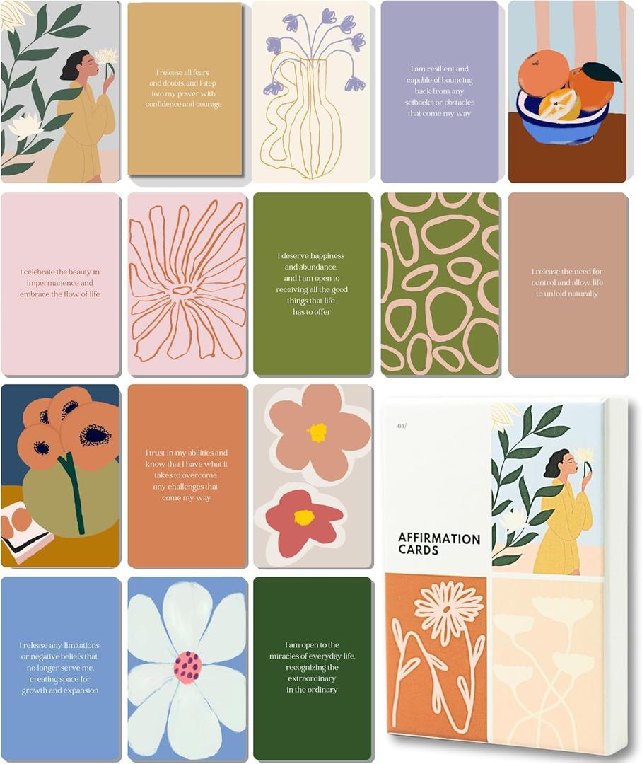 Lamare Positive Affirmation Cards for Women  Daily Affirmations for Women & Encouragement Cards, Motivational Gifts (4.2x3 inches)