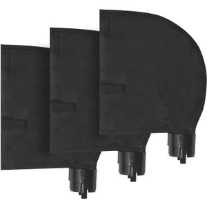 UCEDER Black 360 380 Bag Replacement for Polaris Pool Cleaner Parts,All Purpose Pool Debris Filter Bags with Hook and Loop Closure(3 Pack) (Non-zippered Bag)