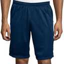 Hanes Men's Mesh Pocket Short, Dark Blue, S