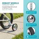 Training Wheels Little World Heavy Duty Rear Bicycle Stabilizers Mounted Kit Compatible for Bikes of 14 16 18 Inch, 1 Pair-Stronger Version