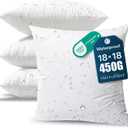 Phantoscope 18 x 18 Pillow Inserts - Pack of 4 Outdoor Water Resistant Throw Pillow Inserts Hypoallergenic Square Decorative Couch Sham Cushion Stuffer - 18 Inches
