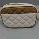 Prite Quilted Crossbody Purse for Women, Vegan Leather Bag with Shoulder Strap, Small Purse with Card Slots