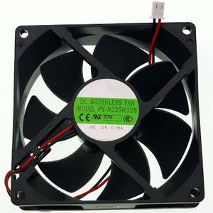 for PY-9225H12S DC 12V 0.35A 9025mm Fan, 2-pin 2-Wire Cooling Fan