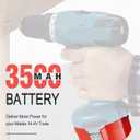 2 Pack 14.4V 3.5Ah Replacement Battery 1434 1433 PA14 1422 1420 1435 1435F 194172-2 193158-3 192600-1 6233d 6337d 6333d 6933fd 6228d 6935fd