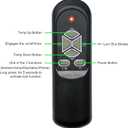 Replacement Remote Control for Lifesmart LS-4W1500-X LS-6DMIQH-X LS-8WIQH-LB-IN Portable Electric Infrared Quartz Indoor Medium Room Space Heater
