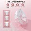 Lulia Wearable Breast Pump, Electric Hands Free Pump with 4 Modes and 9 Levels, Strong Suction, Painless, BPA Free, Breastfeeding Pump with 17/19/21/24MM Flanges(2 Packs)