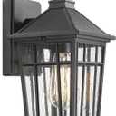 Darkaway Dusk to Dawn Outdoor Wall Lights for House, Exterior Lighting Fixtures Wall Mount Porch Lights Waterproof Outdoor Sconce Lights with Seeded Glass for Patio Hallway Garage